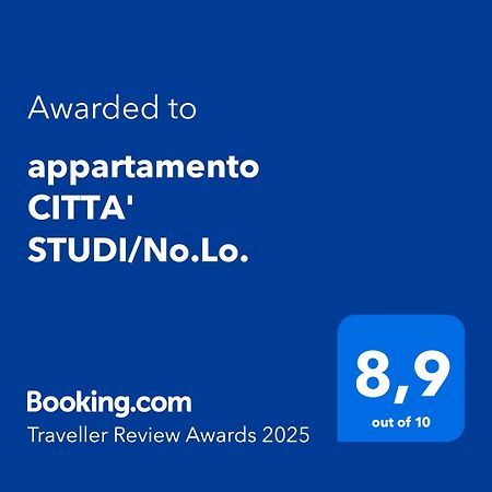 Appartamento Citta' Studi/No.Lo. Milão Exterior foto